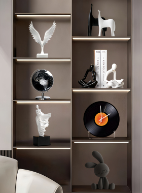 意式极简电视柜酒柜装饰品摆件