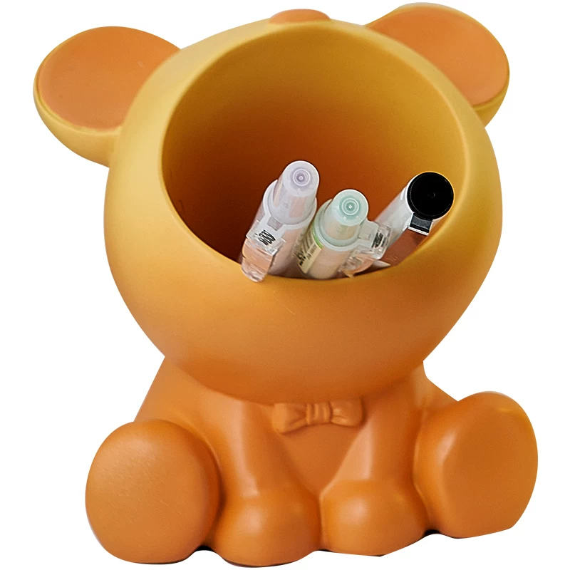Cute pens holder for students, capacious storage box