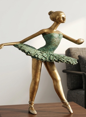 创意芭蕾舞者铜质家居装饰摆件