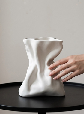 简约白色不规则几何抽象摆件