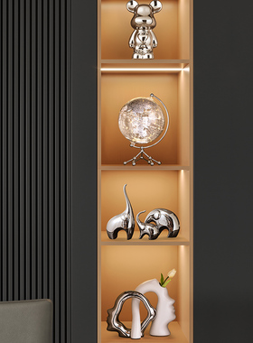 轻奢高档酒柜套装展示柜摆件现代客厅电视柜玄关家居办公室装饰品