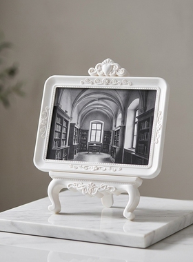 欧式复古树脂雕花相框摆件