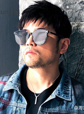 大框近视太阳镜单层镜片可配度数