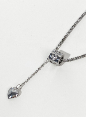 doudoustore爱心小蛮腰项链