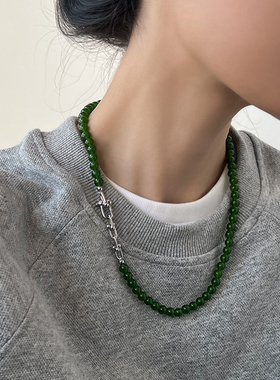 doudoustore绿玉髓项链