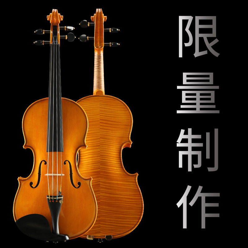 浩成乐器旗舰店浩成量板系列考级实木专业级手工成人演奏独奏演奏级专业级小提琴0
