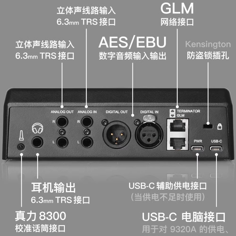 Genelec 真力 9320A参考及监听控制器 解码器声卡 GLM录音棚 - 图1