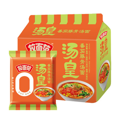 今麦郎拉面范汤皇袋番茄豚骨辣牛肉汤面袋装非油炸方便面