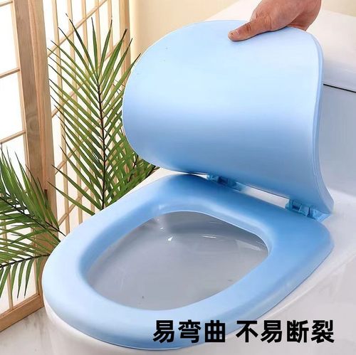 软马桶盖加厚家用EVA发泡坐便器盖老式马桶四季通用盖圈盖板防水 - 图0