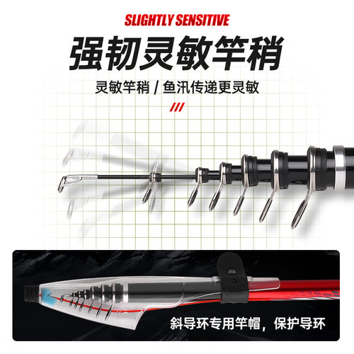 光威矶钓竿劲浪矶升级版手海两用短节矶竿碳素钓鱼竿海钓竿超轻 - 图1