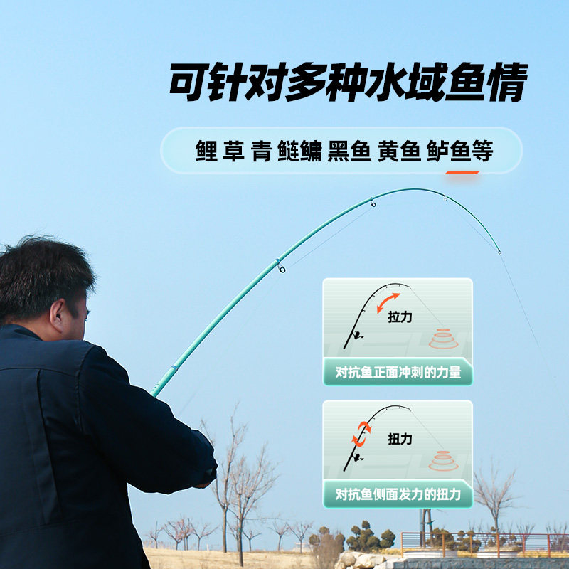 光威夕雾投海竿套装碳素超轻超硬远投抛竿甩杆鱼竿手海两用竿大物,淘宝优惠券,粉丝福利购,淘宝优惠卷