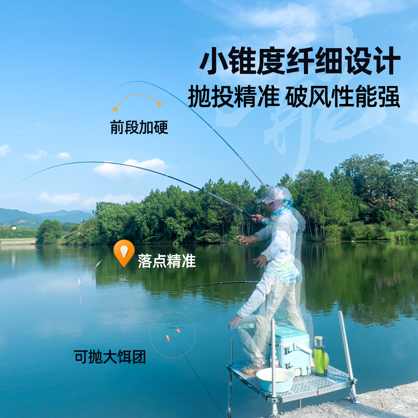 光威龙云三代超硬台钓竿 碳素鱼竿超硬鱼杆28调鲤鱼黑坑综合钓竿