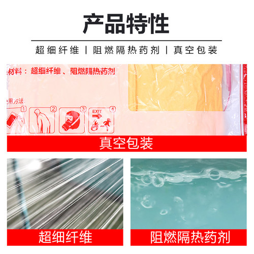 防火斗篷披风家用家庭灭火毯灭火衣阻燃隔热逃生毯子消防器材用品 - 图1