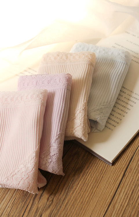 出口日本 100%纯棉螺纹全棉纯色中高腰内裤女 包臀女三角裤有加大,淘宝优惠券,粉丝福利购,淘宝优惠卷