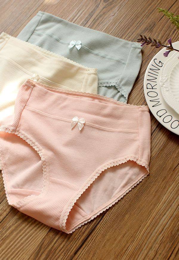 日单中腰纯色全棉三角女士内裤100%纯棉女短裤 包臀舒适,淘宝优惠券,粉丝福利购,淘宝优惠卷