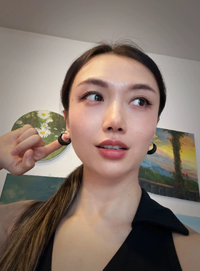FAYYOGA气质圈圈小众简约ins瑜伽耳环一对萨奇南达瑜伽