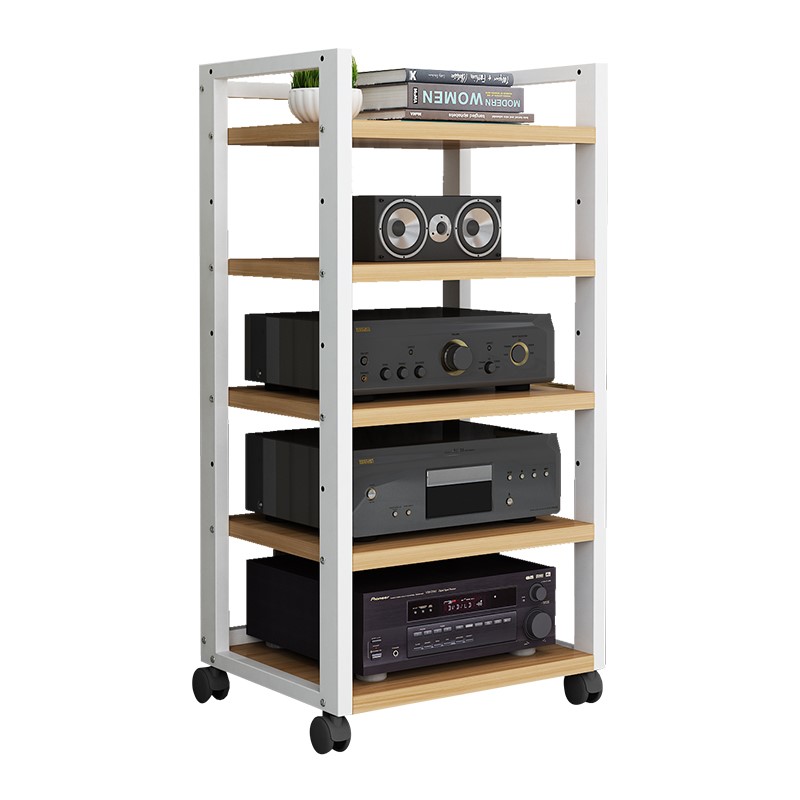 Adjustable audio amplifier cabinet mobile bracket hifi