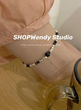 S925纯银自制碎银子手链