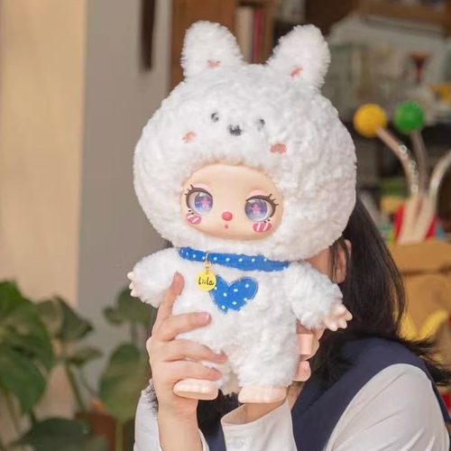 现货包邮莉拉600%大体圣诞毛绒lila搪胶玩偶潮玩摆件可爱礼物 - 图0