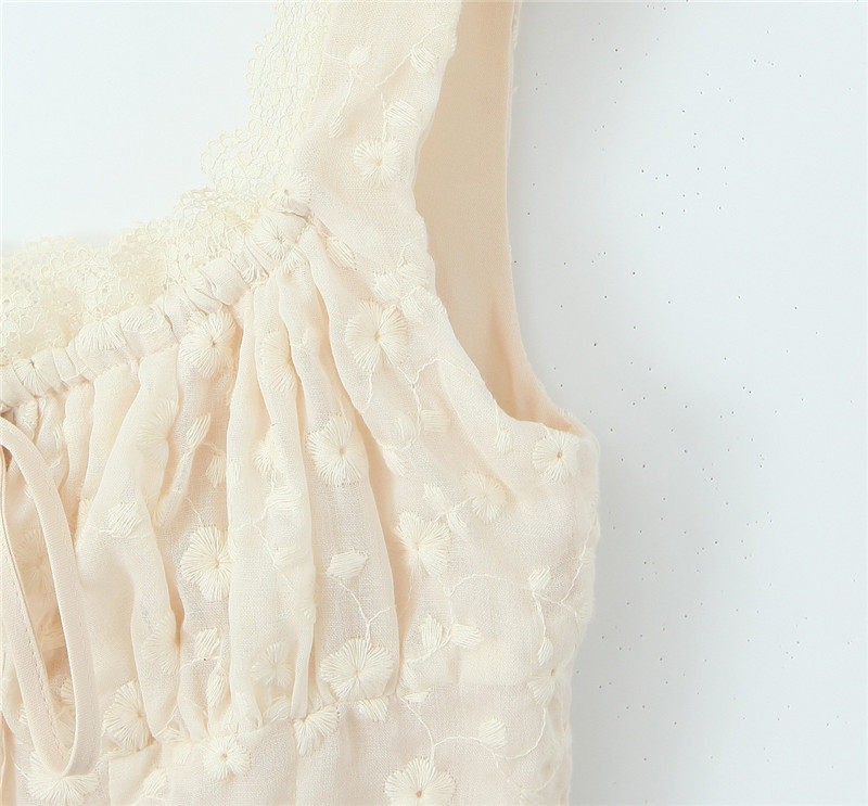 【包邮】法式小众重工刺绣领口抽绳系带单排扣吊带背心女夏季上衣,淘宝优惠券,粉丝福利购,淘宝优惠卷