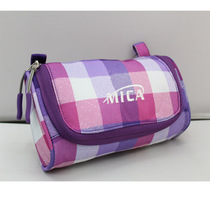 Foreign Trade Single Large Capacity Home Travel Plaid Fashion Waterproof Makeup Bag Portable Toiletries Finish Collection Bag