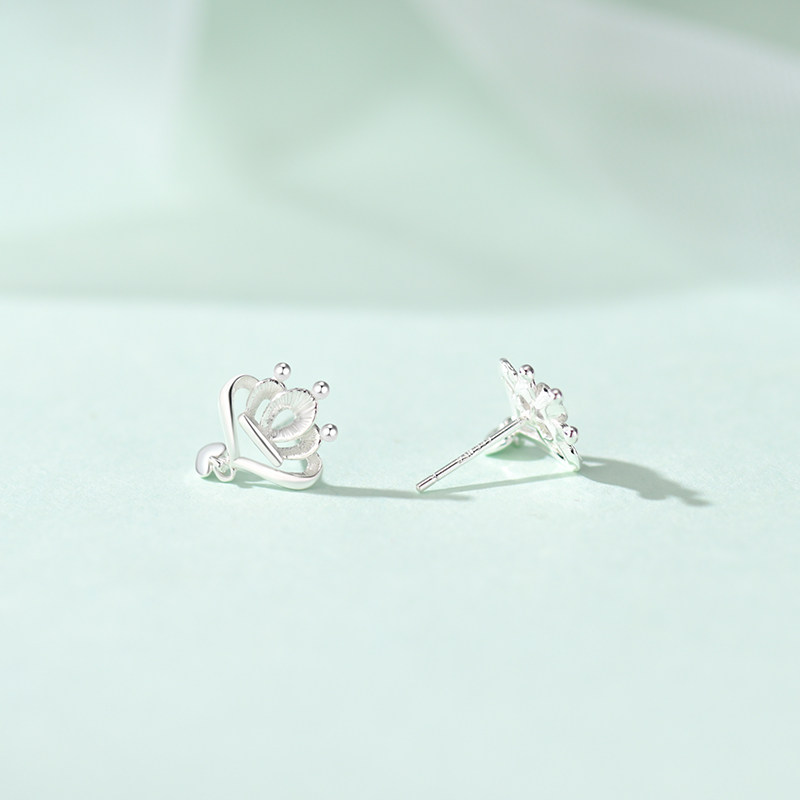 足银999养耳洞耳饰品女爱心耳坠皇冠耳环高级感轻奢气质纯银耳钉,淘宝优惠券,粉丝福利购,淘宝优惠卷