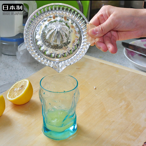 日本进口东洋佐佐木家用小型玻璃水果橙子手动柠檬榨汁器挤压器盘 - 图2