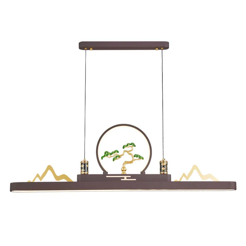 新中式餐厅吊灯珐琅彩茶室茶台灯简约禅意中国风书房吧台灯具,淘宝优惠券,粉丝福利购,淘宝优惠卷