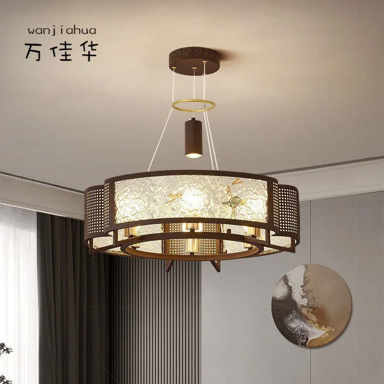 客厅吊灯宋式美学禅意新款茶室吊灯全光谱护眼中古风餐厅大厅主灯,淘宝优惠券,粉丝福利购,淘宝优惠卷