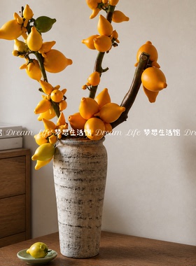 侘寂风手工陶瓷水培花瓶