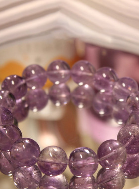 天然紫水晶手串手链女款