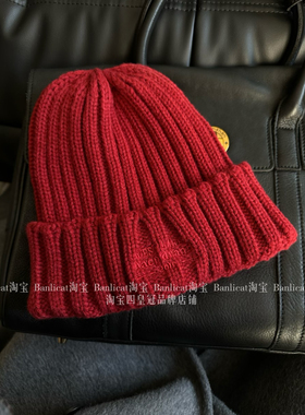 BanliCat酱紫毛线帽子女显白秋冬保暖大头围冷帽男加厚护耳显脸小