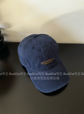 BanliCat 质感超赞 韩水洗棉字母棒球帽子女大头围显脸小鸭舌帽男