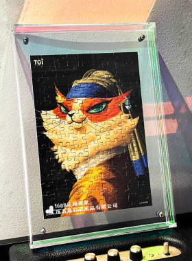 嘉彩亚克力相框画框艺术丝巾拼图海报装裱证书海报挂墙框透明摆台