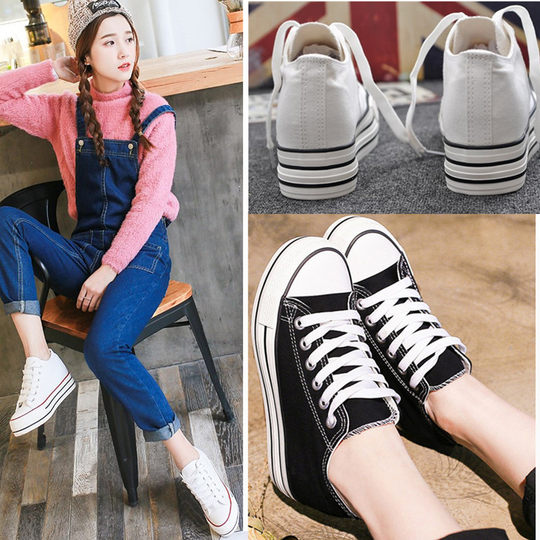 环球帆布鞋女内增高厚底小个子2025新款秋冬季加绒黑布鞋松糕球鞋