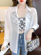 2025 neue Sommer Sonnenschutz Shirt frauen Anti-Uv Atmungs Eis Seide Strickjacke Dünne Jacke Fee Chiffon Top
