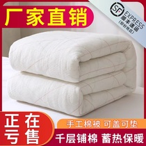 Cotton Wool Quilt Thickened Winter Quilt Core Warm Season Universal Cotton Quilted By Single Student Dormitory Spring Autumn Quilt bedding