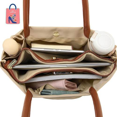 miszapatos防水大容量超轻单肩手提托特包女士包包电脑包妈咪包 - 图2