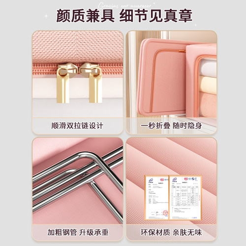 收纳箱家用装衣服被子整理箱大容量衣柜衣物百纳箱布艺折叠储物箱 - 图3