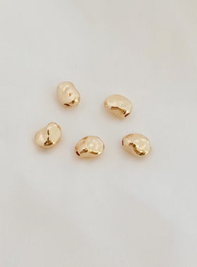 14K包金保色巴洛克小石头