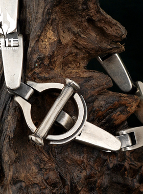 万向节灵作情侣S92518K金银手链