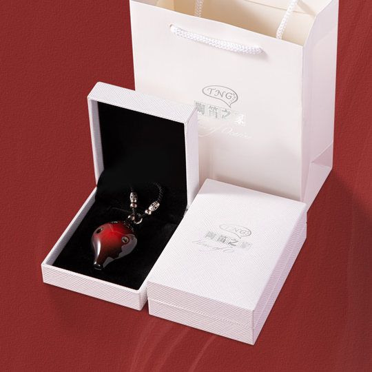 TNG迷你6孔陶笛挂坠国风项链民族风复古吊坠女小众设计感生日礼物