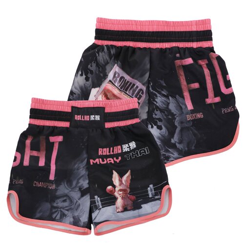 柔猴拳击兔子MMA格斗训练运动套装速干透气短袖短裤UFC健身服定制 - 图2