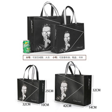 Non-woven мешок 覆膜无纺布手提袋定做热压防水加厚环保袋定制男装服装店袋子包装