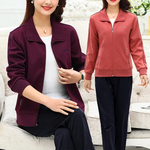 春秋卫衣妈妈装新款套装中老年套装时尚运动服多色女直销休闲,淘宝优惠券,粉丝福利购,淘宝优惠卷
