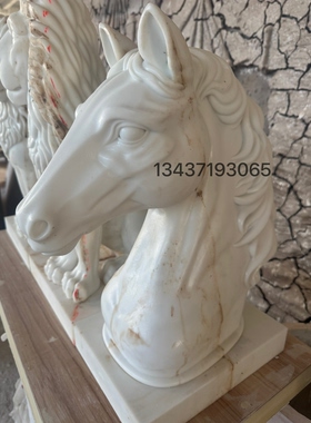 高级感艺术马头模具摆件新款石膏水泥雕塑硅胶模具轻奢装饰品