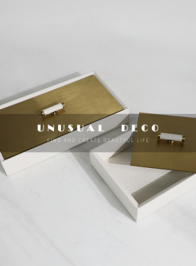 简约现代风白色金属摆件软装饰品