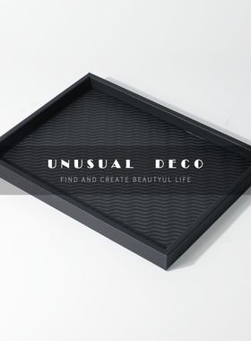 UNUSUALDECO皮质托盘现代简约