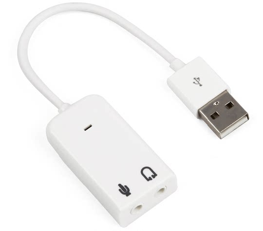 USB external sound card driver-free audio headset microphone