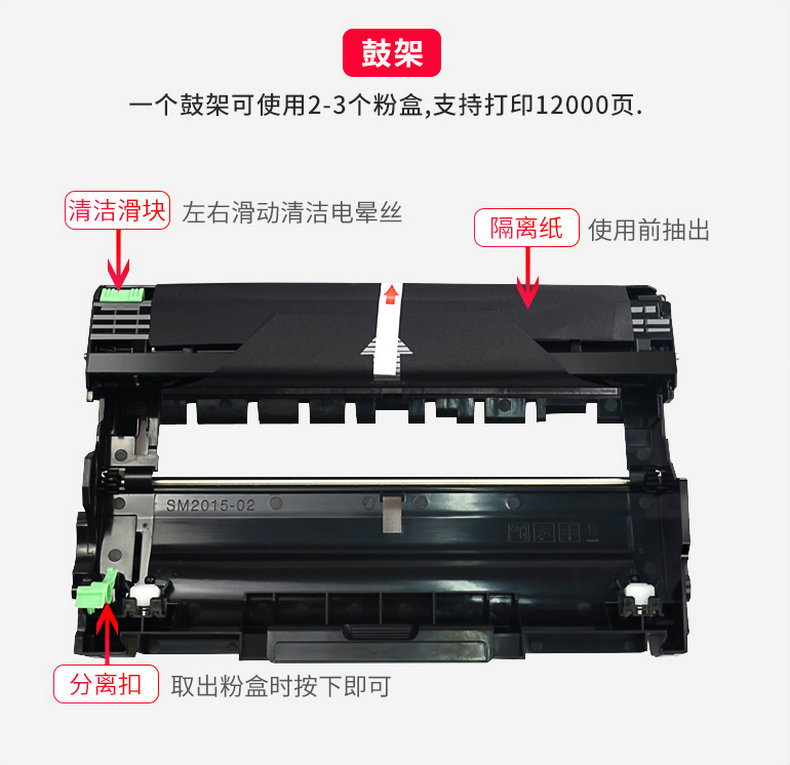 楚印适用兄弟TN2325粉盒DR2350硒鼓7180DN 7480D DCP7080D 7880DN-图1